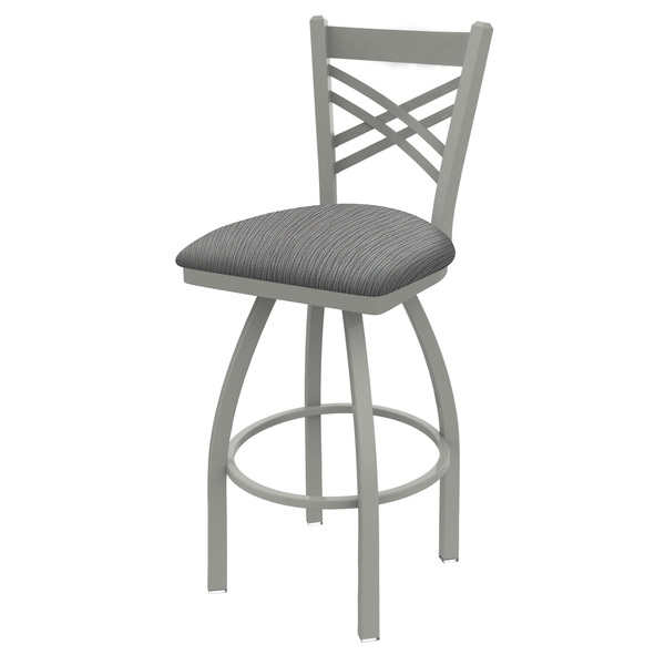 Holland Bar Stool Co 25" Swivel Counter Stool, Nickel Finish, Graph Seat 82025AN020